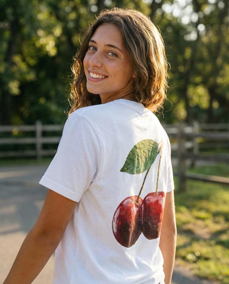 Cherries Camiseta Blanca, foto 5