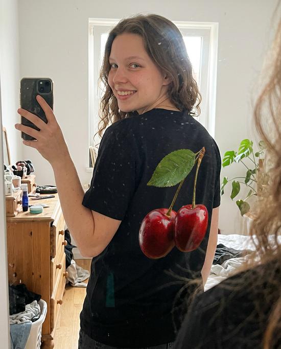 Cherries Camiseta Negra, foto 3