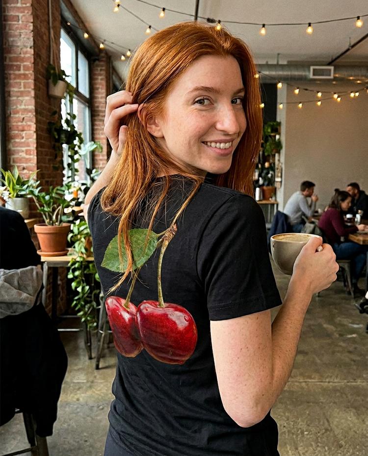 Cherries Camiseta Negra, foto 4