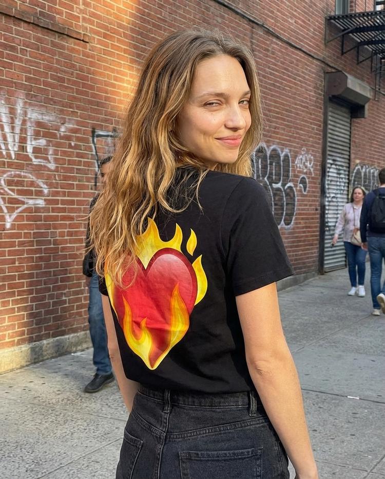 Heart on Fire Camiseta Negra, foto 4