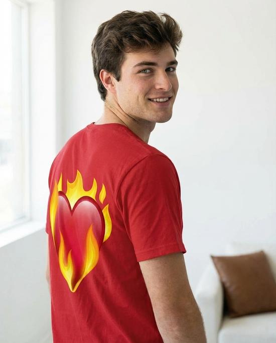 Heart on Fire Camiseta Roja, foto 2